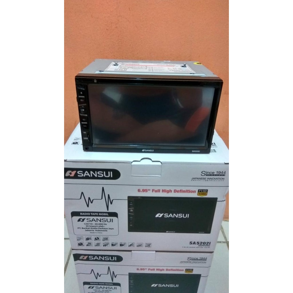 Headunit Tv Mobil Double Din Sansui (Full Touchscreen & Tv Tuner)
