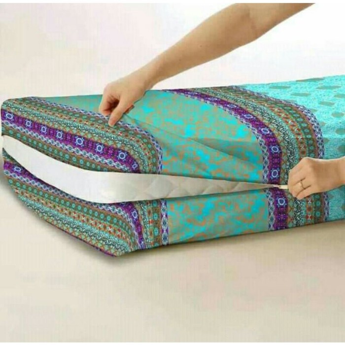 Sarung kasur busa resleting ukuran 120x200x10