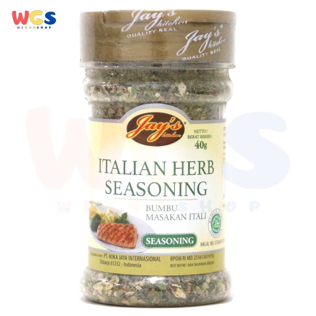 

READYY! Jay's Kitchen Jays Italian Herb Seasoning 40 gr - Bumbu masak Italia