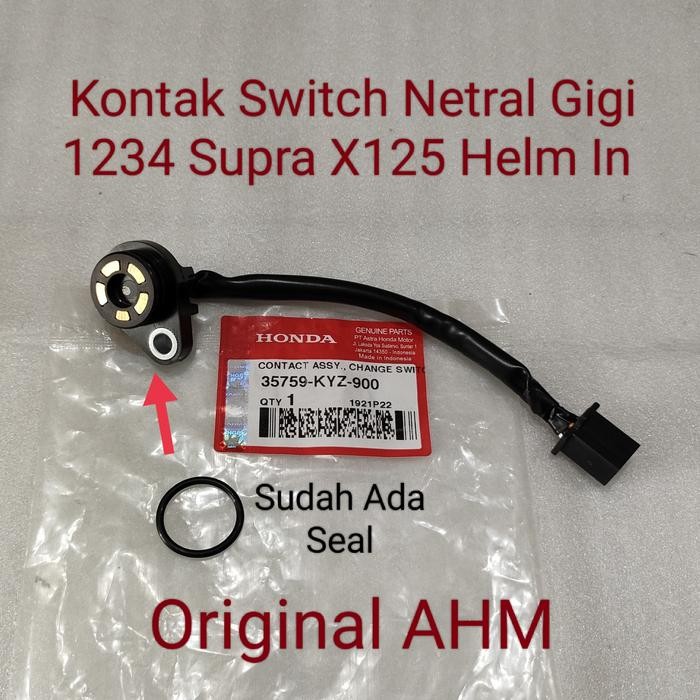 PREMIUM Kontak Switch Netral Gigi 1234 Supra X125 Helm In Ori AHM 35759KYZ900