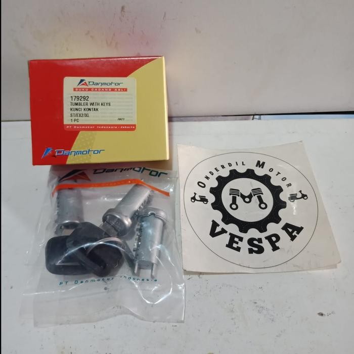 PREMIUM KUNCI KONTAK, JOK, BAGASI VESPA EXCEL, EXCLUSIVE DANMOTOR
