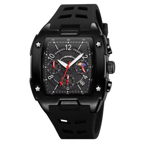 Jam Tangan Analog Pria Sporty Sporty Men's Analog Watch Warna Hitam
