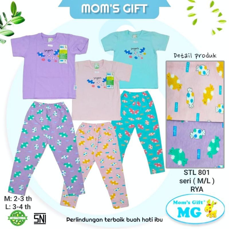Promo Mom'S Gift- Setelan Anak Perempuan Moms Gift Terbaru Motif Candy / Setelan Anak Mom'S Gift