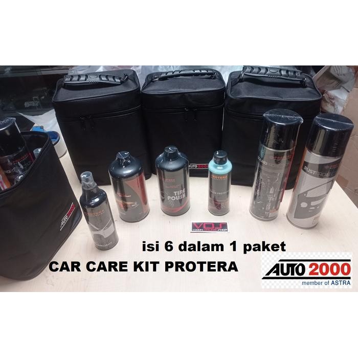 PREMIUM CAR CARE KIT PROTERA BY AUTO 2000 UNTUK MOBIL DALAM 1 PAKET ISI 6