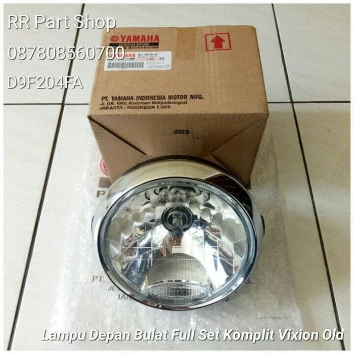 PREMIUM Lampu Depan Bulat Full Set Komplit Vixion Old Original Yamaha New