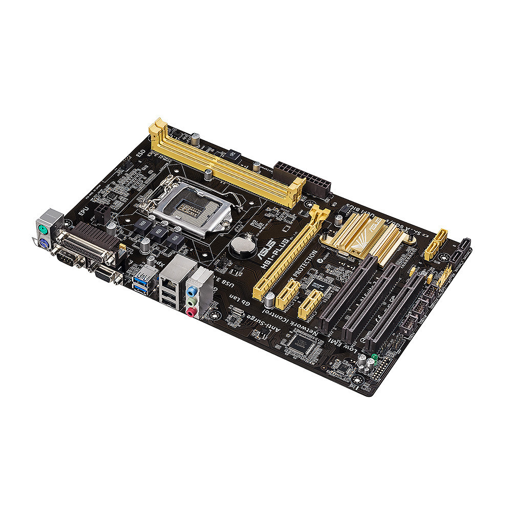 Asus H81-PLUS Motherboard intel H81 LGA 1150  DDR3 SATA3 USB3.0 2×DDR3 PCI-E 2.0 SATA III USB3.0 ATX