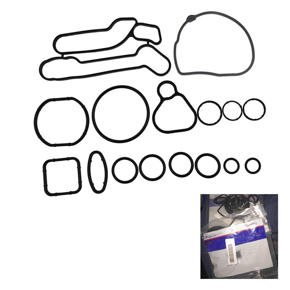15 Buah Gasket Pendingin Oli Mesin Mobil Sistem Pendingin Mesin Segel Gasket Pendingin Oli 93186324 