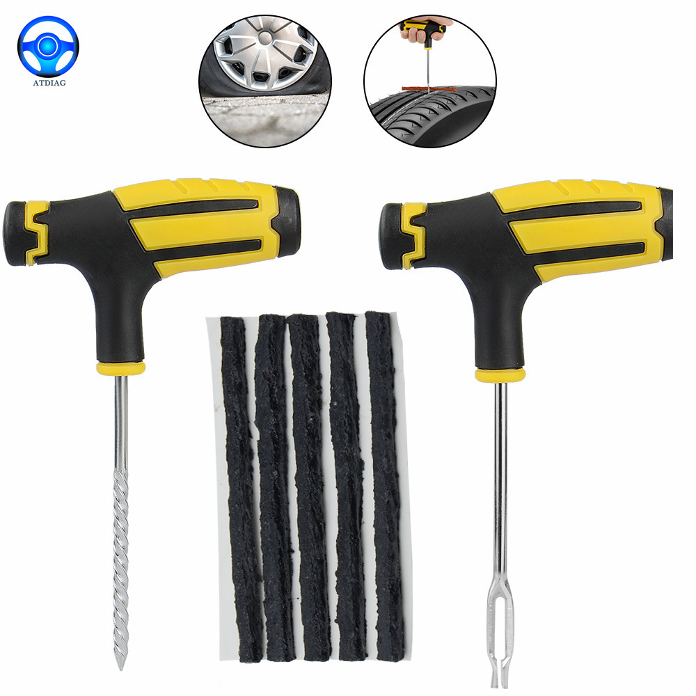 Kit Perbaikan Ban Mobil Kit Alat Perbaikan Steker Tusukan Ban Tubeless Otomatis Sepeda Mobil