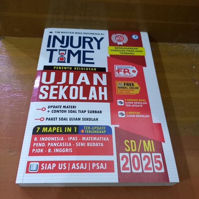 

BUKU INJURY TIME PENETU KELULUSAN UJIAN SEKOLAH SD/MI 2025