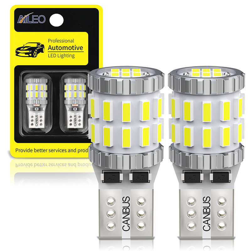 AILEO 2 Buah W5W T10 Bohlam LED Canbus untuk Lampu Posisi Parkir Mobil Lampu Interior untuk  VW Merc