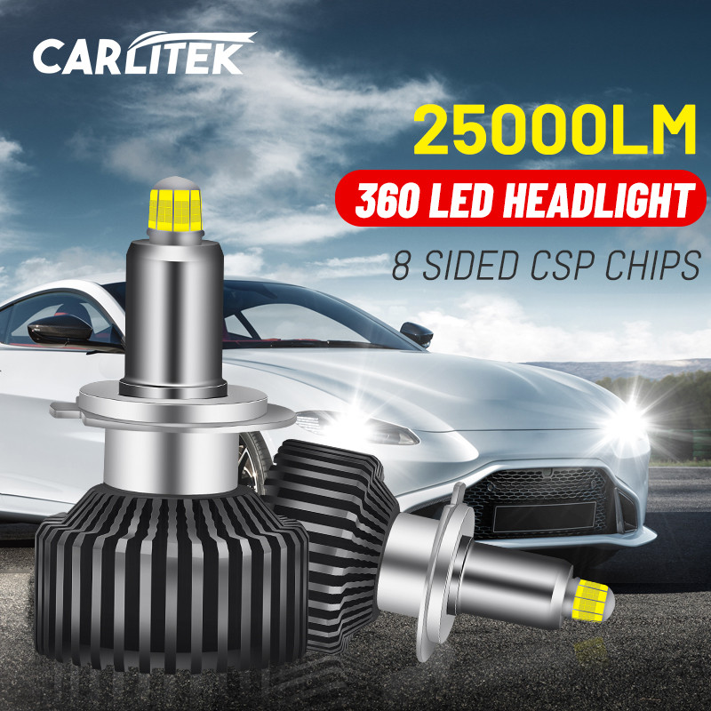 Lampu Depan HID 25000LM D2S D4S 3000K 4300K ​​6000K H7 H1 H11 H8 H9 9005 HB3 9006 HB4 D2R D4R 9012 H