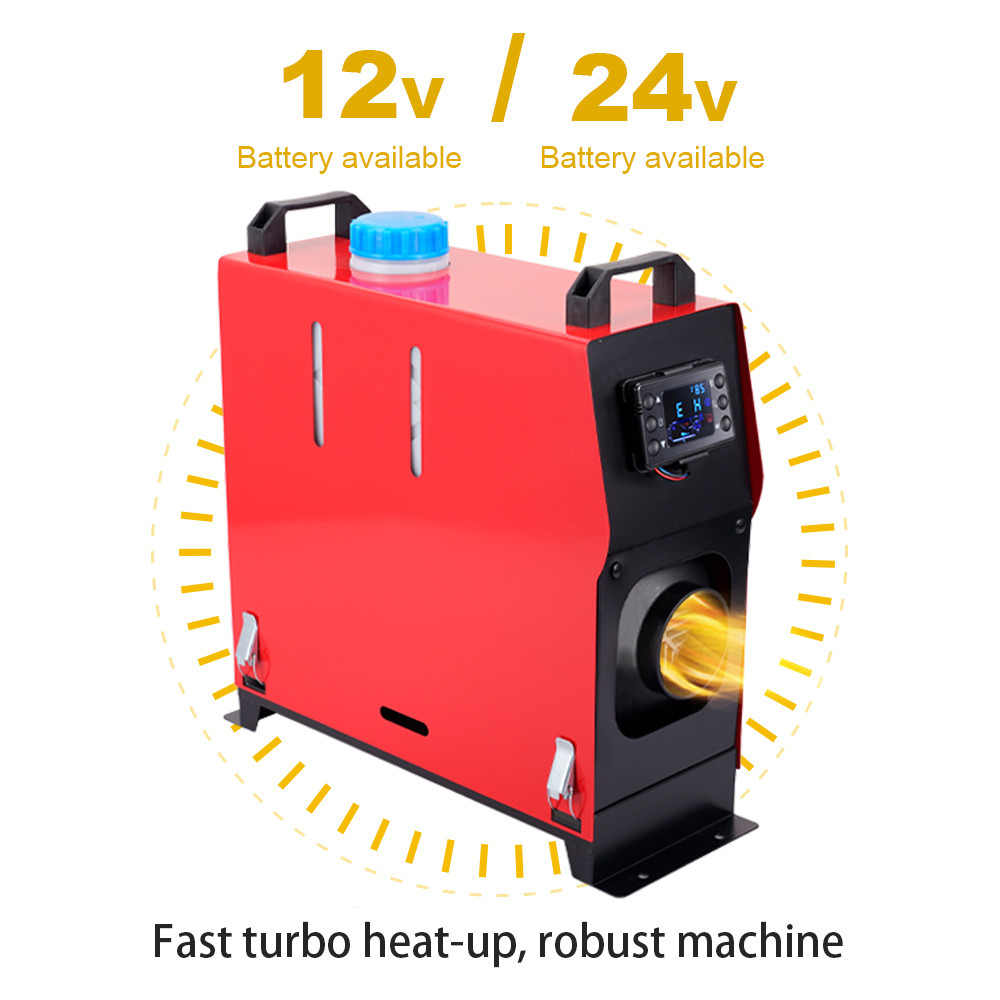 Pemanas Udara Diesel Mobil 5-8KW 12V 24V Pemanas Sakelar LCD Mesin Terintegrasi Remote Control untuk