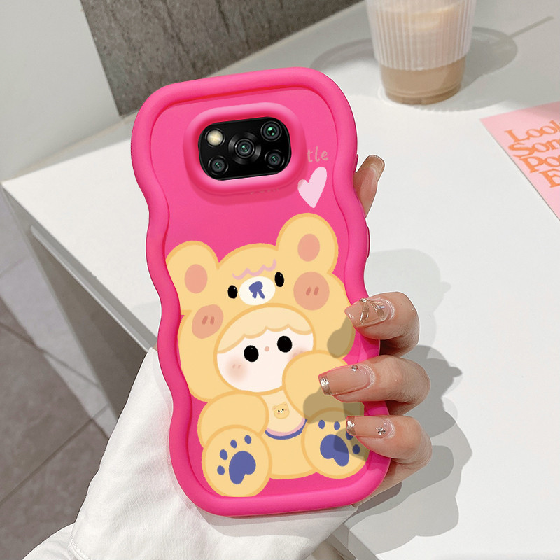 Casing Untuk Xiaomi POCO X3 POCO X3 NFC POCO X3 Pro Case Softcase Kesing Pijama beruang kuning ponse