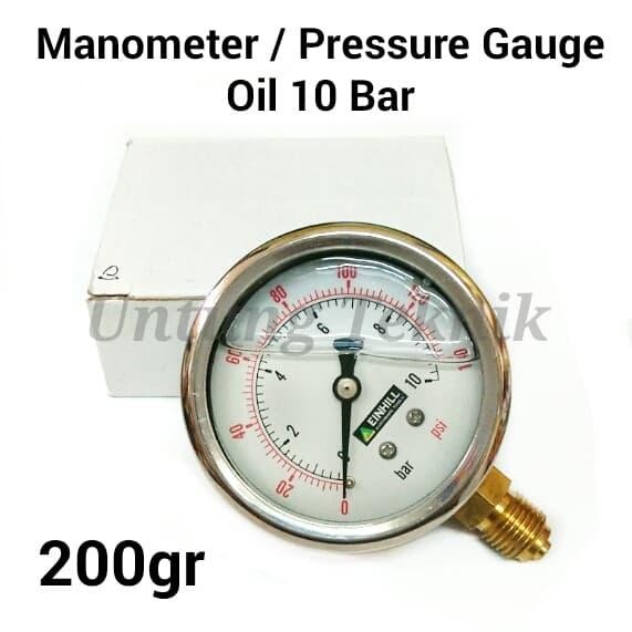 Einhill Manometer Minyak - Pressure Gauge Oil