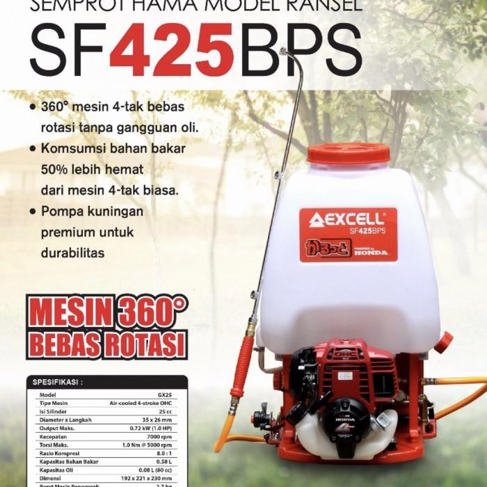 Terbaru Mesin Alat Semprot Hama 4 Tak Honda Excell Sf 425 Bs / Sf425Bs Bps