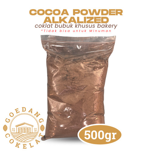 

SANS Cokelat Bubuk 500gr Murni Tanpa Gula Cocoa Powder Premium Alkalized Brown Khusus Baking &
