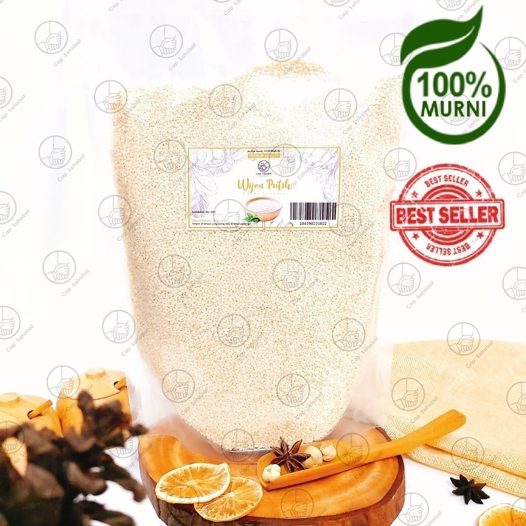 

SANS Wijen Putih / White Sesame / Rempah / JSR 100% PREMIUM QUALITY