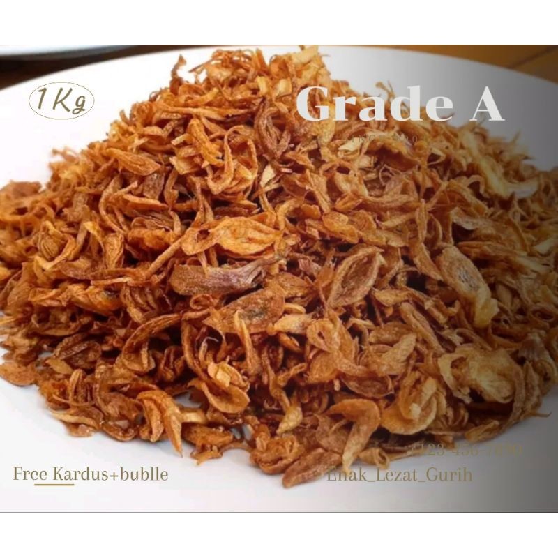

SANS Bawang Goreng Asli Brebes Grade A 1 kg Bawang Goreng Merah