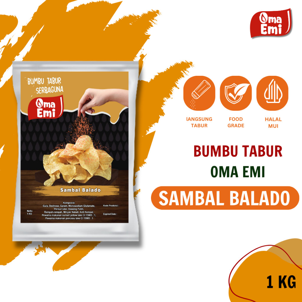 

SANS BUMBU TABUR SAMBAL BALADO 1KG