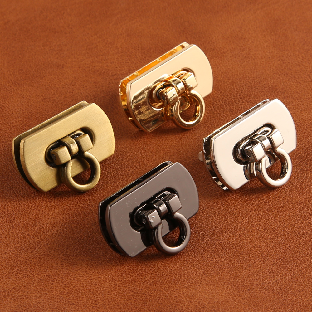 10 Buah 3.1CM Gesper Logam Oval Kunci Putar Kunci Putar untuk Tas Tangan DIY Dompet Tas Kerajinan Ak