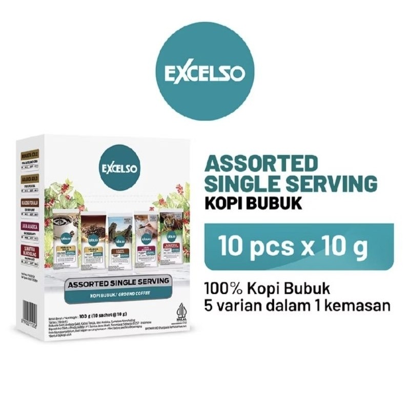 

EXCELSO ASORTED SINGLE SERVING 10X10GR EXP MARET 2026 TERLARIS