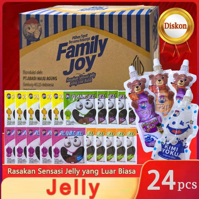 

Sahhara_Store1 COD Paket Jelly 24PCS Minuman Jelly Kemasan Rasa CampulJelly Rasa Mix Mangga