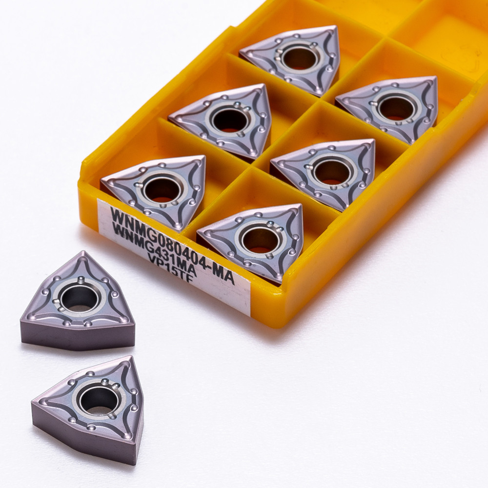 10PCS CNC Insert High Quality Carbide Blade WNMG080404 MA VP15TF UE6020 US735 Hardness Tool WNMG 080