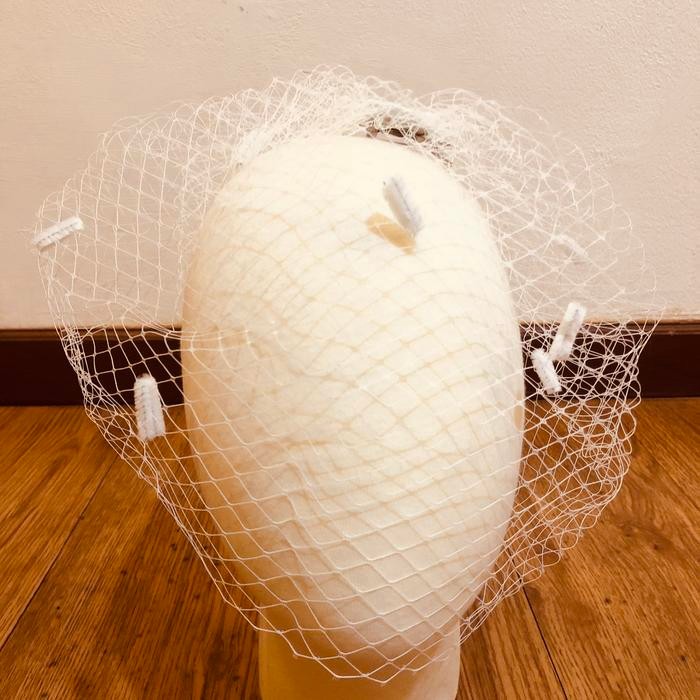 Birdcage Wedding Veil 53 Putih