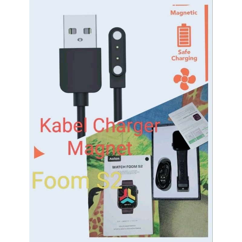 RB2233 Aolon Curve Smart Watch Kabel Charger Smartwatch Aolon Watch GT5 Pro Tetra S2 Foom S2 Tetra