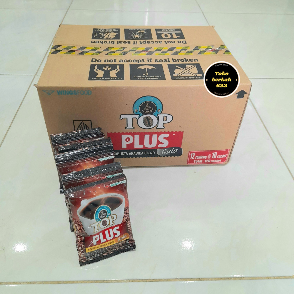 

RATU 1 Dus TOP KOPI PLUS GULA Isi 120 Sachet