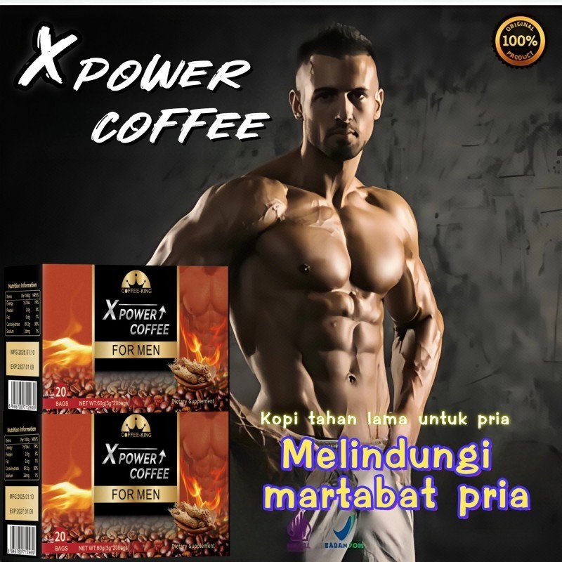 

RATU Kopi Energi Pria Kopi Hitam Instan Kopi Hitam Bergizi Ginseng Premium 20 Kantong