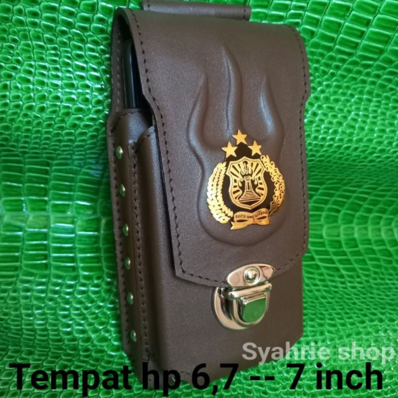 RB2233 Sarung hp pinggang kulit asli 6,7 - 7 inch