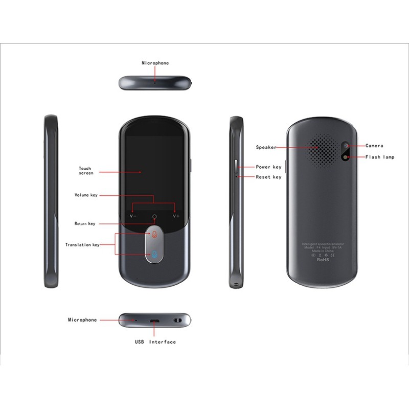 136 Languages Translator Portable Translator Support Photographic Scanning Portable Offline Translat