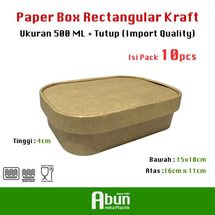 

Brown Kraft Rectangular Container 500/650/750/1000 (10pcs)