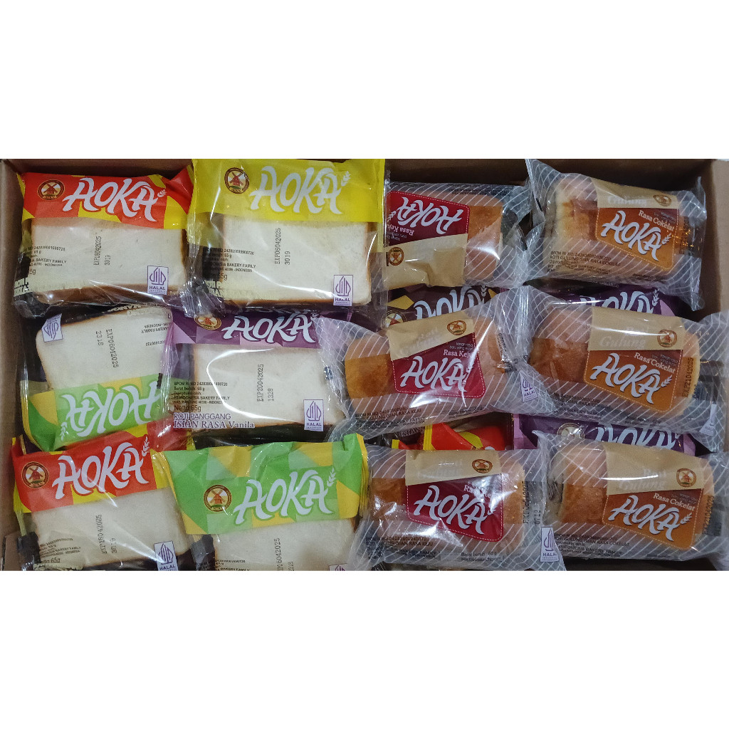 

Roti AOKA Mix Panggang dan Gulung Isi 60 Pcs