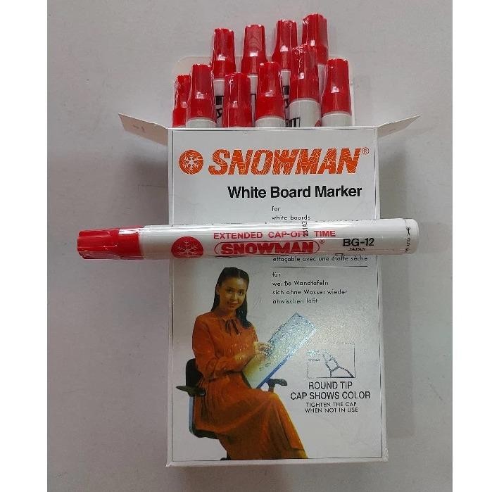 

Spidol Whiteboard Snowman BG 12 HITAM ( ISI 12 PCS )