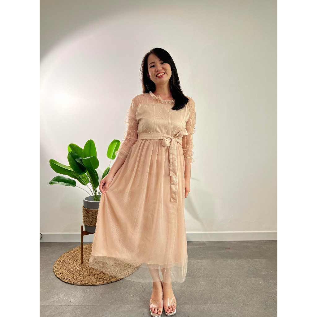 Dres Wanita Gaun Prmpuan Dewasa Natalan Keluaran 2025 Gaum Natal Cewe Party Dress Terbaru Kondangan