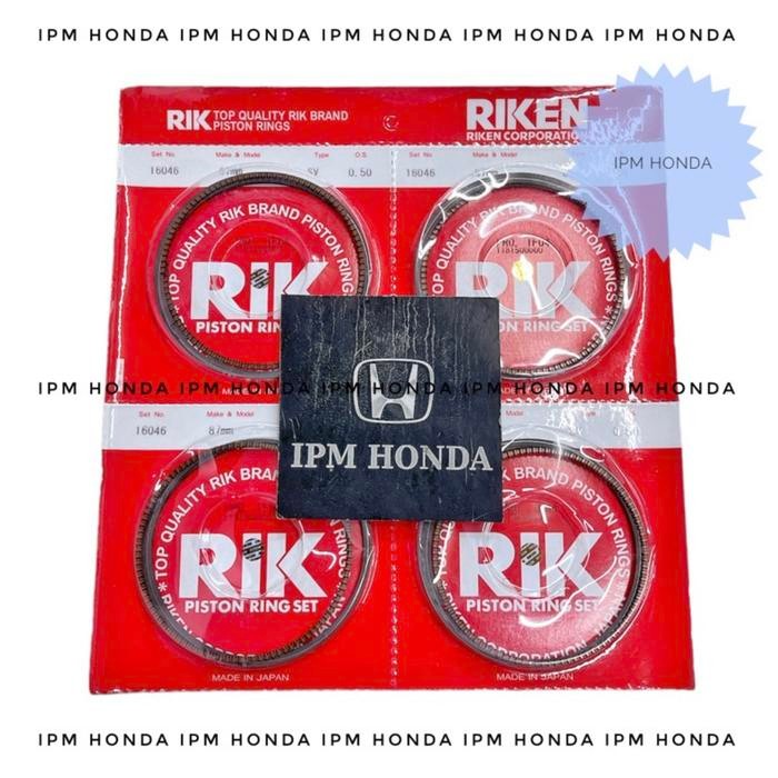 Rik Japan Ring Seher Piston Mesin Honda Crv Gen 2 2005-2006 2400Cc 2.4