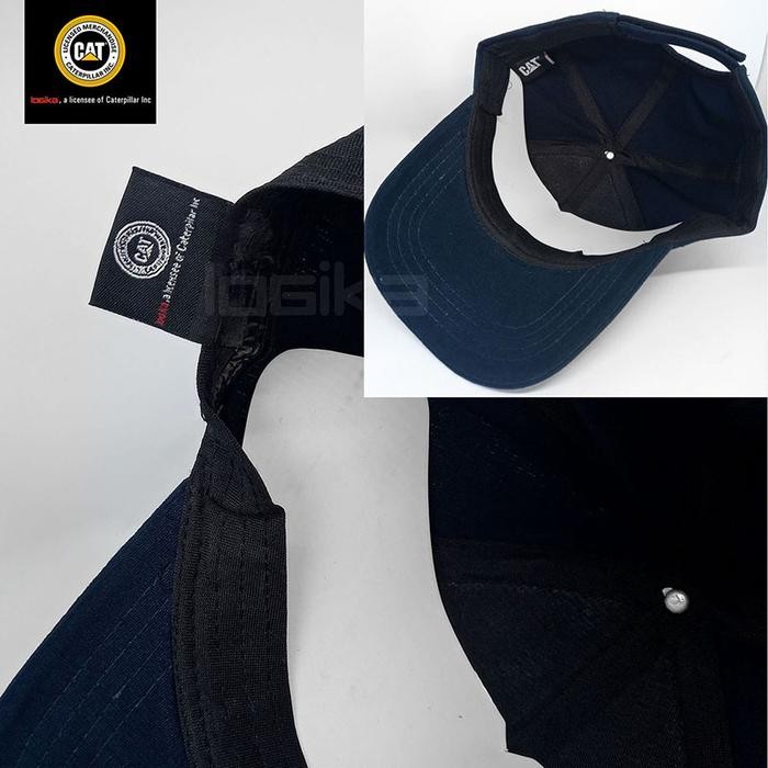 Topi Kanvas Navy Caterpillar Official Original #Gratisongkir #Sale #Discount