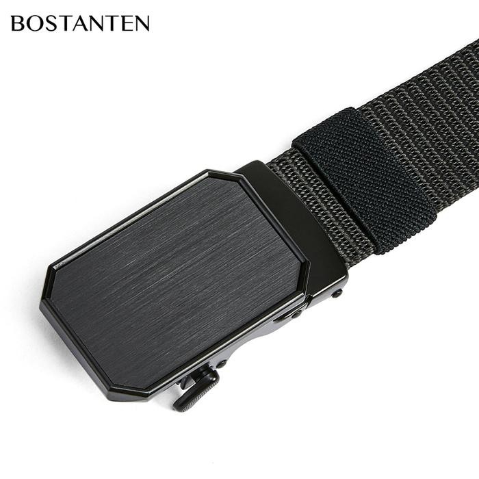 [New Arrival]Bostanten Sabuk Pinggang Pria Ikat Pinggang Pria Nylon Canvas Alloy Belt Gesper Pria