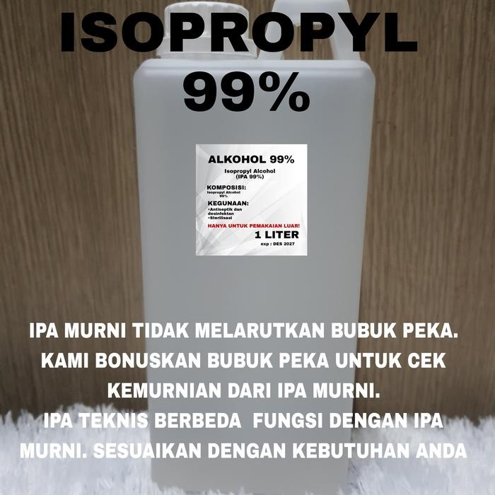 ISOPROPYL ALCOHOL 99% / IPA 99% / ISOPROPYL ALKOHOL- 1 LITER