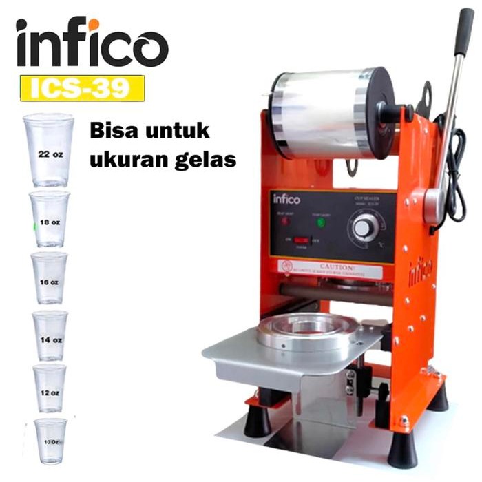[ Milea ] Milea Premium Manual Cup Sealer Mesin Press Gelas High 180 M