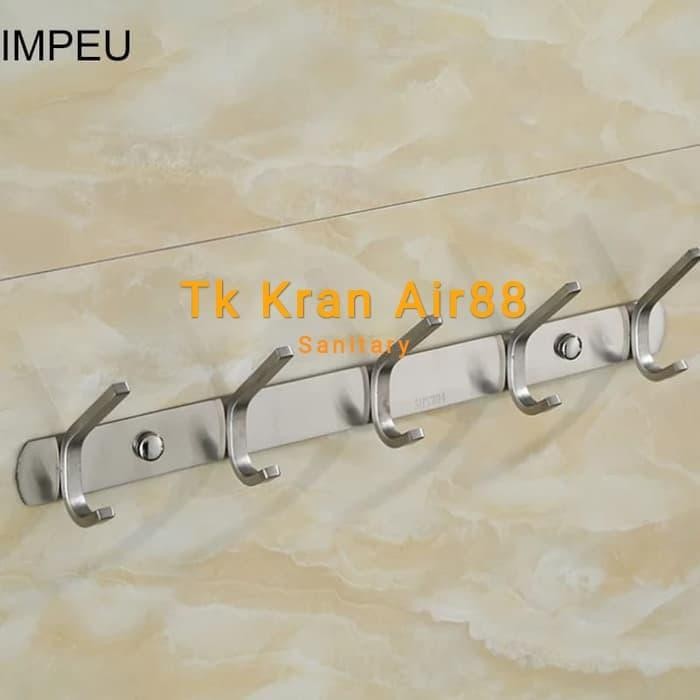 Kapstok/Gantungan Baju Stainless Gantungan Kamar Mandi