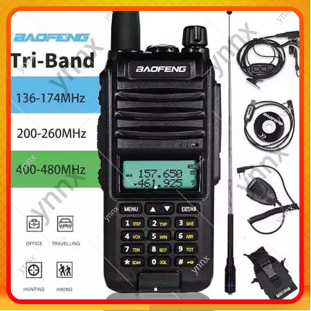 HT Handy Talky Baofeng A58S 128CH TRI Band IP57 Waterproof Walkie Talkie A58 Murah 1000km HT Terbaru