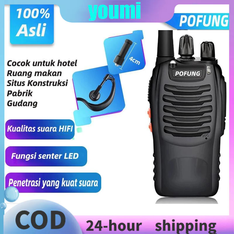 Dapat dihubungkan ke Baofeng 888S HT Walkie Talkie 888S Walkie Talkie Jarak Jauh 2 Way Radio Handy