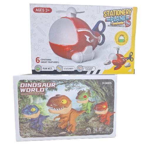 

[Capt] Peralatan Alat Belajar Serbaguna Kotak Pensil Tulis Penghapus Boneka Dino - Dino Stationery 5