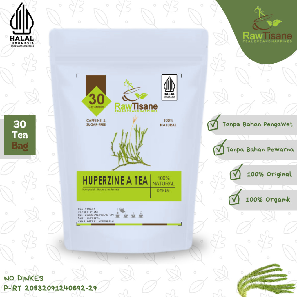 

RAW TISANE Huperzine A Tea :Teh Celup Huperzine / Chinesse Clubmoss Isi 30 Tea Bag