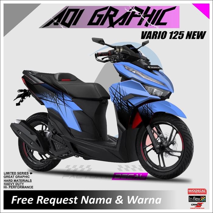 ORIGINAL Decal vario 125 new full body - Stiker vario 125 new 2023 fullbody Aksess vario 125 new AOI