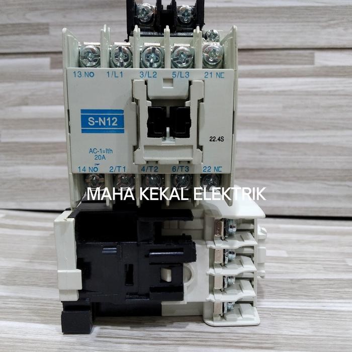 KONTAKTOR MITSUBISHI SN12/SN 12 20A 110VAC 3P/KONTAKTOR MITSUBISHI S-N12/KONTAKTOR MITSUBISHI