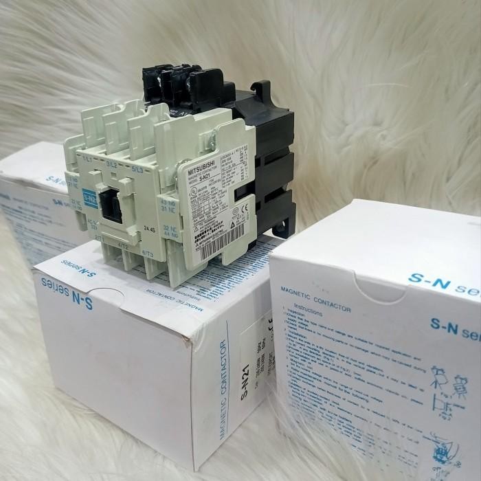 MAGNETIC CONTACTOR KONTAKTOR MITSUBISHI SN-21 32A 380VAC/KONTAKTOR SN21 32A 3PHASE TERLARIS